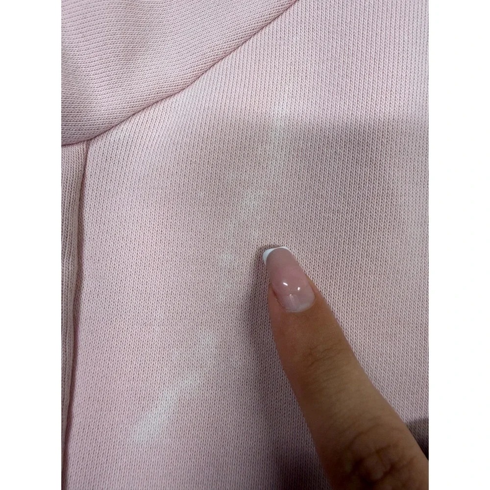 Nike Dri-FIT Womens Medium Pink Embossed Logo Cropped Sweatshirt Pullover